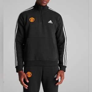 Manchester United ADIDAS 2023 FOOTBALL TRAINING TRAVEL Fleece SWEATSHIRT Men M